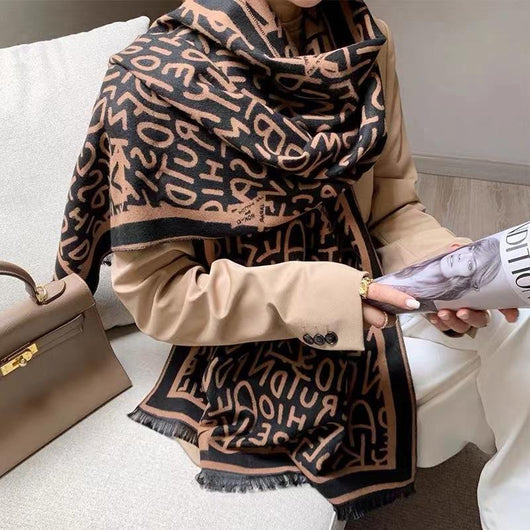 Pashmina Gruesa Térmica Multiusos - Abrigo Cálido y Elegante