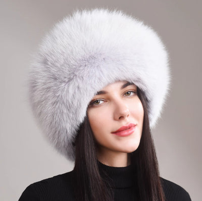 Gorro de Cuero Genuino Étnico para Invierno con Protección de Orejas - Image 9