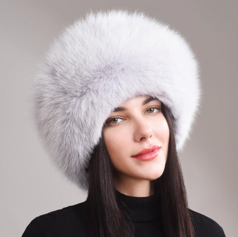 Gorro de Cuero Genuino Étnico para Invierno con Protección de Orejas - Image 9