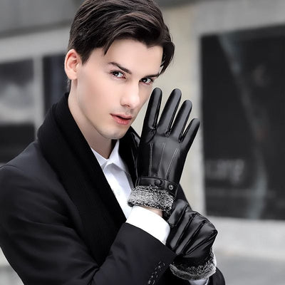 Guantes Térmicos Impermeables Forrados en Polar para Hombre