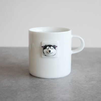 Taza de Cerámica Husky Minimalista para Café - Image 4