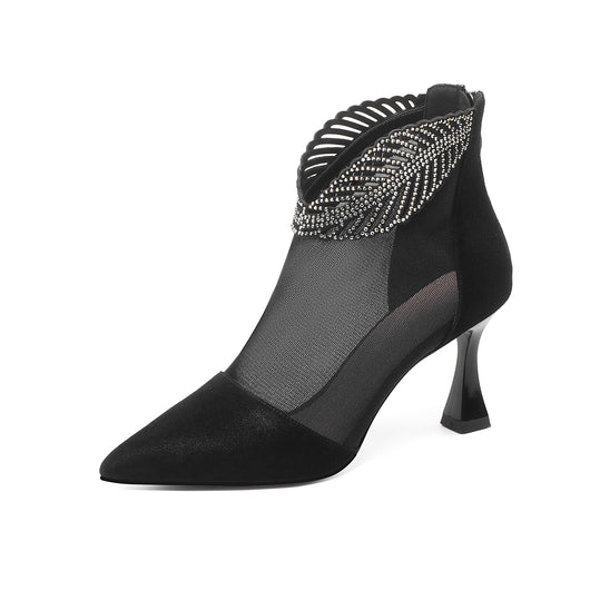 Zapato de Tacón Alto Puntiagudo con Cierre de Cremallera - Image 8