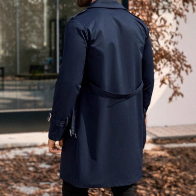 Abrigo Trench Doble Botonadura Casual para Hombre - Image 3