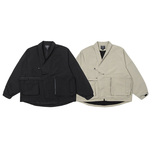 Chaqueta de Trabajo Suelta Vintage - Abrigo Casual Funcional