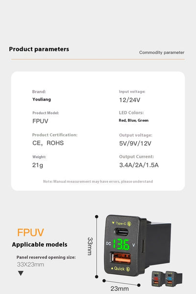 Cargador Rápido QC3.0 48W para Auto - Carga tu Móvil en Minutos - Image 25