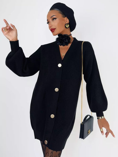 Cardigan Tejido Suelto Cuello V - Diseño Versátil para Otoño - Image 31