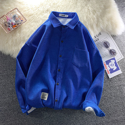Chaqueta Camiseta de Pana Manga Larga para Hombre - Image 4