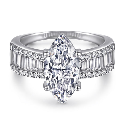 Anillo de Plata Esterlina S925 para Mujer con Circonitas Incrustadas - Image 7