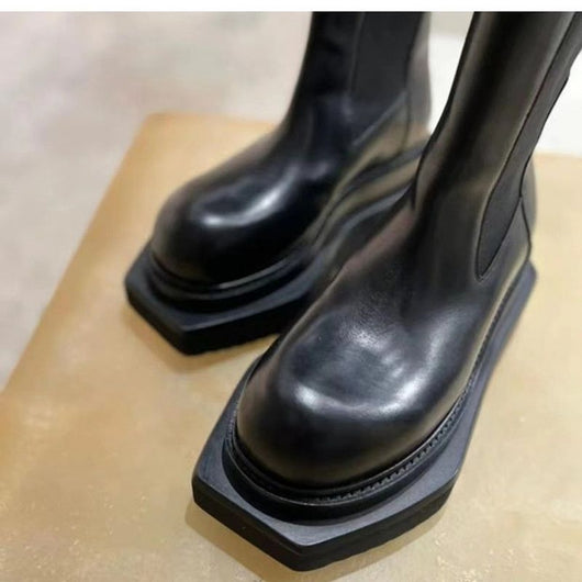 Botas Martin de Caña Media con Suela Gruesa - Diseño Clásico y Resistente - Image 7