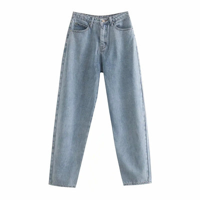 Jeans Retro Cintura Alta con Estampado Ángel Holgados Americanos - Image 8