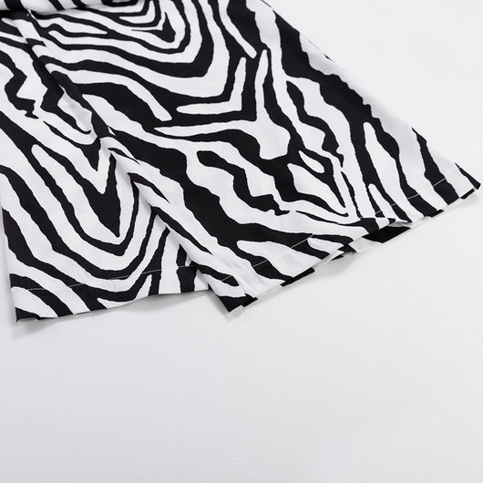Conjunto de Blusa Rayada y Pantalón Suelto - Estilo Profesional y Cómodo - Image 25