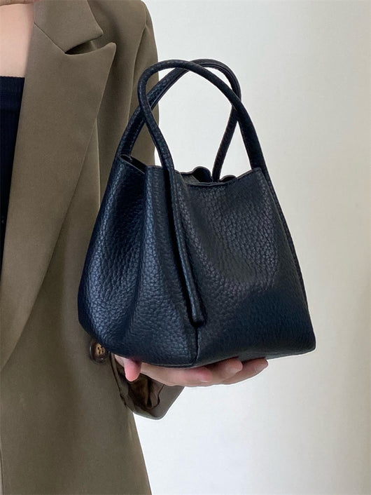 Bolso Bucket de Cuero Suave con Textura Lichee Premium - Image 15