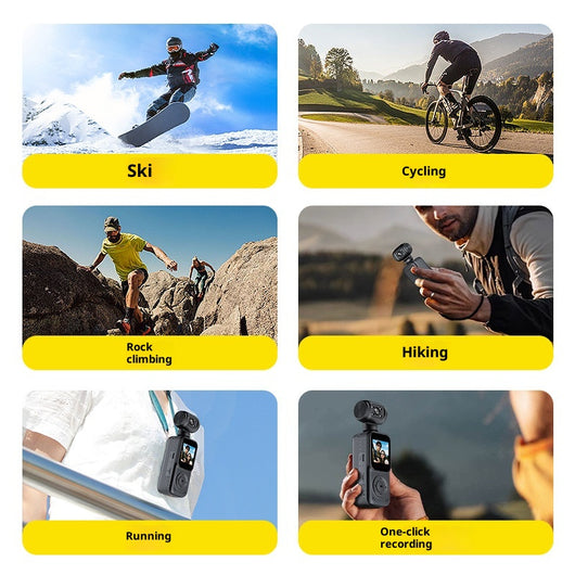 Cámara 4K Ultra Clara Portátil para Deportes y Aventuras al Aire Libre - Image 3