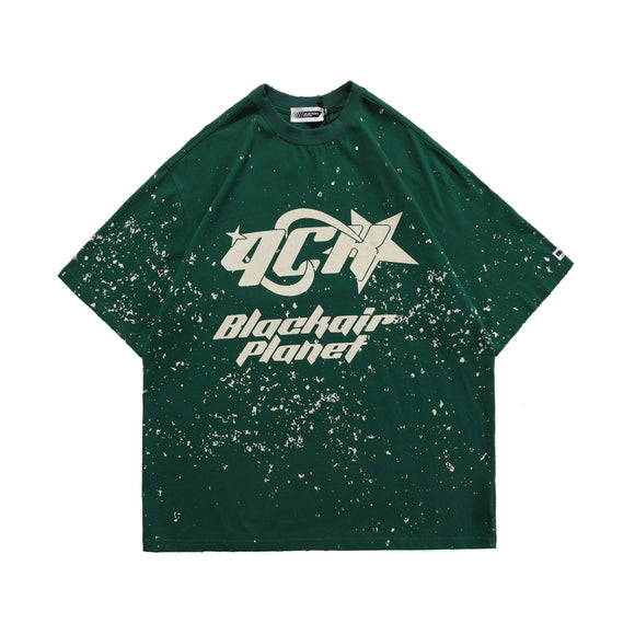 Camiseta Estampado Ink Splash Tendencia Urbana