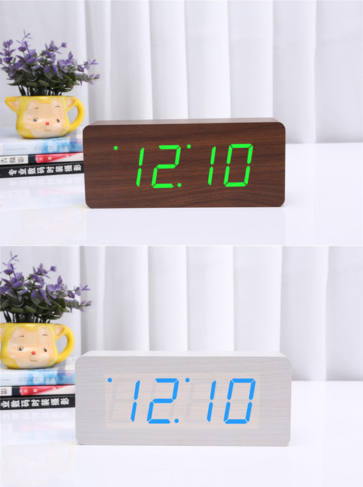 Reloj Despertador de Madera Natural - Image 11