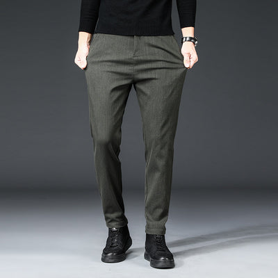Pantalones Casuales Slim Straight para Hombre - Otoño e Invierno - Image 11
