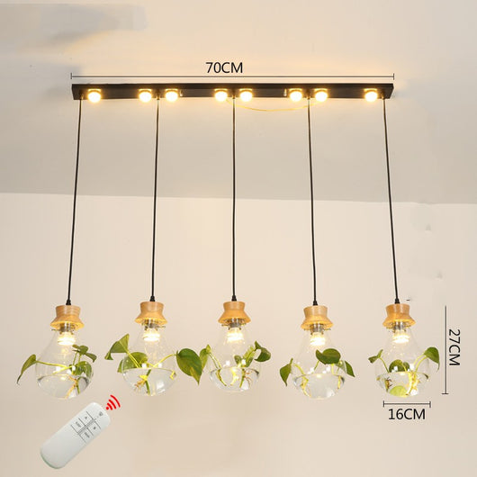 Lámpara Acuario de Cristal para Sala - Decoración Moderna con Plantas Acuáticas - Image 7