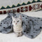 Manta Térmica Reversible para Perros y Gatos - Colchoneta Acogedora con Diseño de Patitas