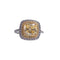 Yellow Diamond Ring Simple Artificial Diamond Port 6 High Carbon Drill
