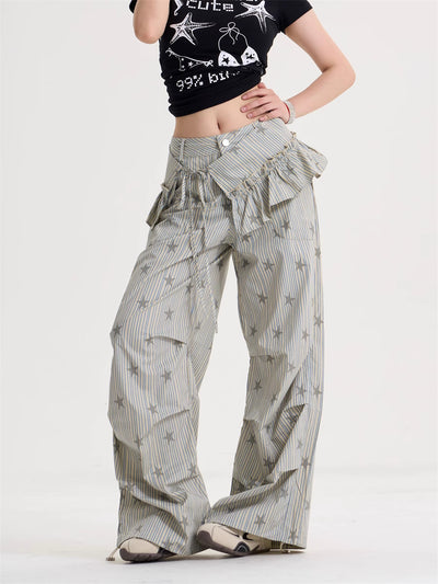 Pantalones Retro Anchos Estilo Americano para Mujer - Cleanfit - Image 10