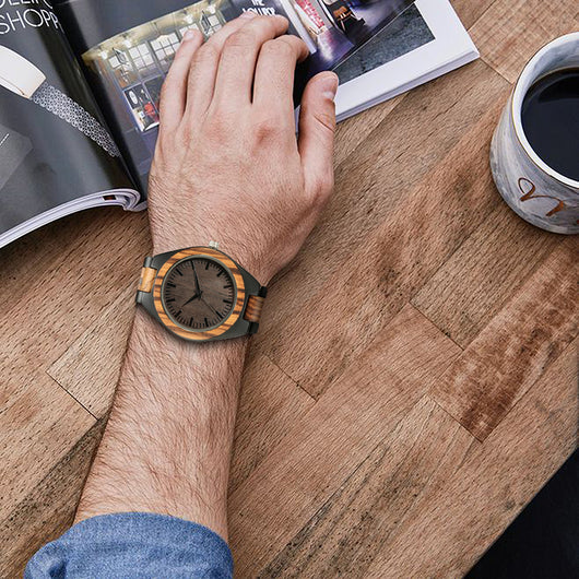 Reloj de Cuarzo con Esfera Grande en Madera para Hombre y Mujer - Image 9
