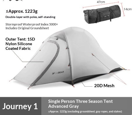 Carpa de Camping Ultraligera Resistente a Tormentas y Viento - Image 7