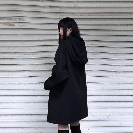 Abrigo Holgado con Capucha para Mujer - Estilo Urbano