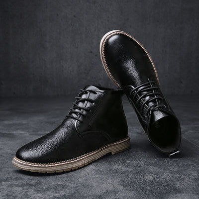 Botas Martin de Cuero para Hombre - Estilo Urbano Primavera Otoño - Image 4