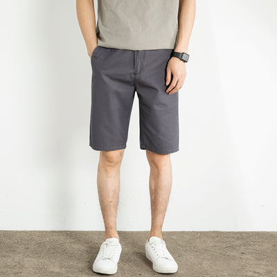Pantalones Cortos Blancos Hombre Algodón Suelto Largo 5/4 - Image 2
