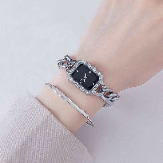 Reloj de Mujer Rectangular de Lujo Estilo Clásico con Movimiento de Cuarzo - Image 18