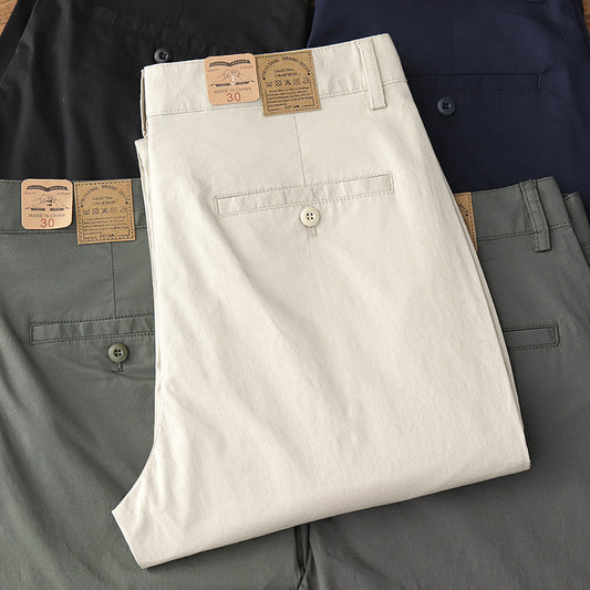 Pantalones Casuales Hombre Verano Transpirables Ajuste Cónico Elástico - Image 2