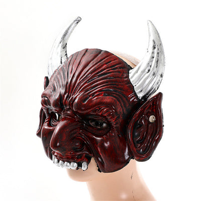 Máscara de Diablo Rojo con Cuernos Puntiagudos para Halloween y Cosplay - Image 4