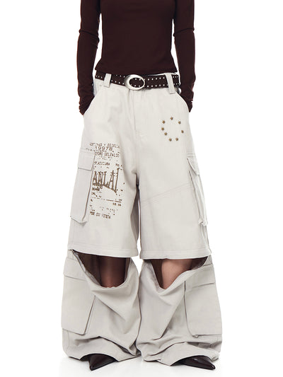 Pantalones Cargo Sueltos con Bolsillos Removibles - Image 23