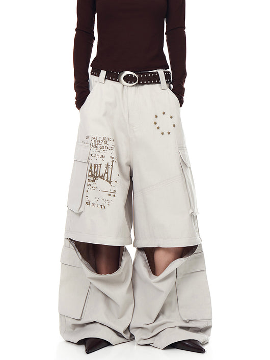 Pantalones Cargo Sueltos con Bolsillos Removibles - Image 23