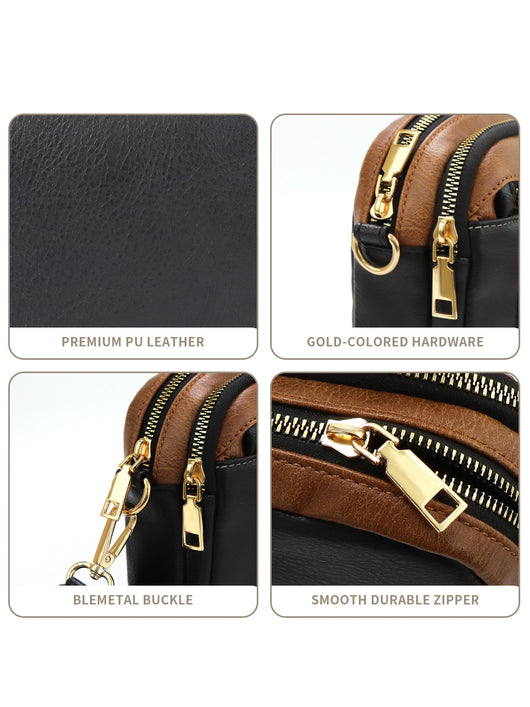 Bolsa Crossbody Multiusos con Diseño Vaca y Cierre de Cremallera - Image 26