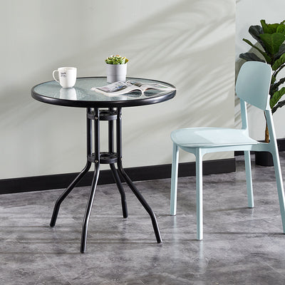 Conjunto de Mesa y Sillas Redonda para Balcón - Juego de Conversación Compacto - Image 9