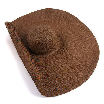 Sombrero de Playa Oversized 25cm de Ala Ancha para Mujer con Protección UV - Image 17