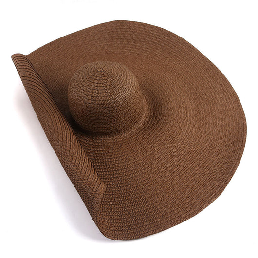 Sombrero de Playa Oversized 25cm de Ala Ancha para Mujer con Protección UV - Image 17