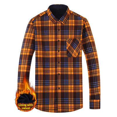 Camisa Abrigo Cuadros Cálida para Hombre - Estilo Casual Moderno - Image 19