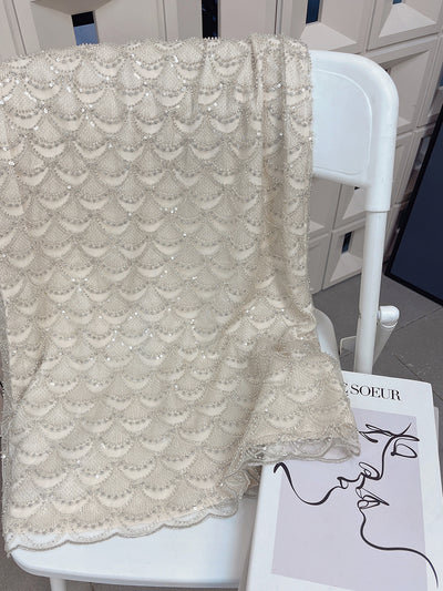 Falda Brillante con Lentejuelas en Abanico Efecto Escama - Image 10