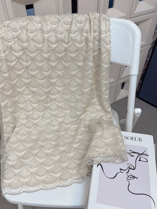 Falda Brillante con Lentejuelas en Abanico Efecto Escama - Image 10