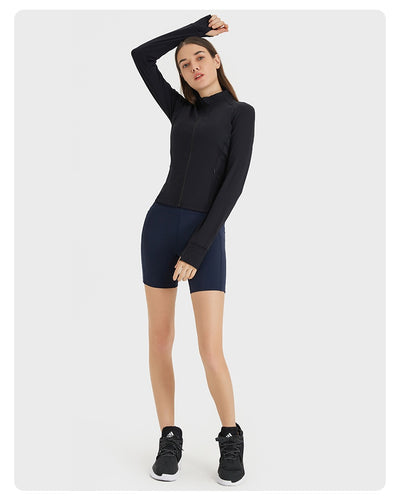 Cardigan Deportivo Ajustado de Manga Larga para Yoga - Image 17