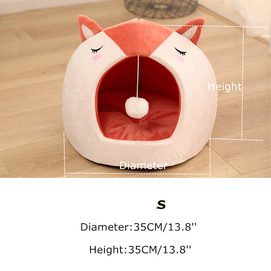 Cama Desmontable y Lavable para Mascotas con Juguete Pelota Divertida - Image 8