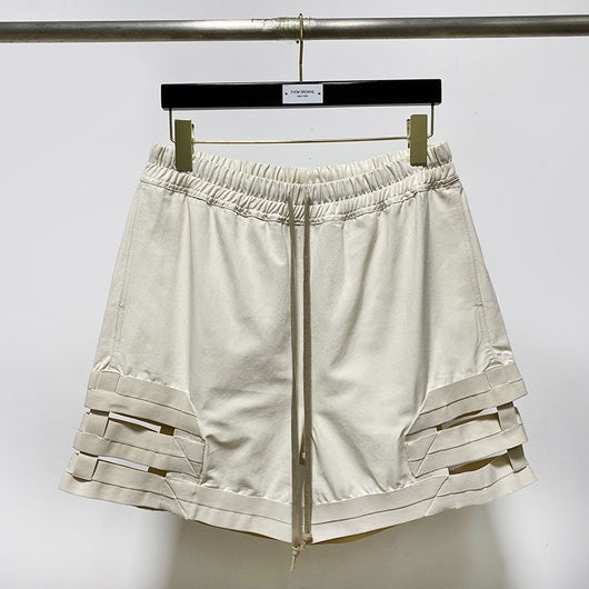Shorts Holgados con Panel de Encaje y Cordón Ajustable - Image 7