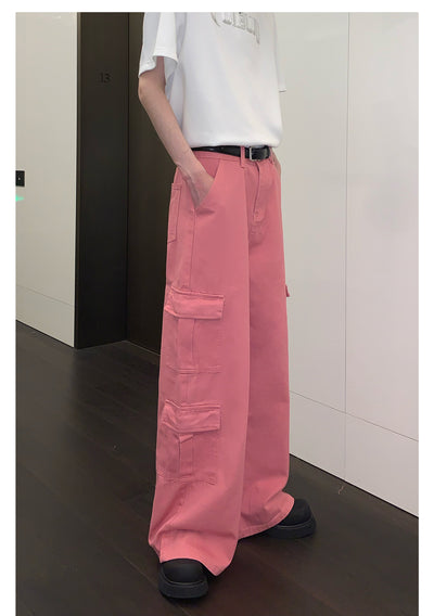 Overol Ancho de Pierna con Bolsillos Grandes - Jeans Casual - Image 17