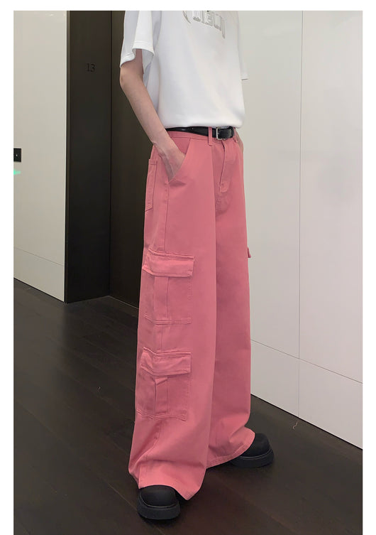 Overol Ancho de Pierna con Bolsillos Grandes - Jeans Casual - Image 17