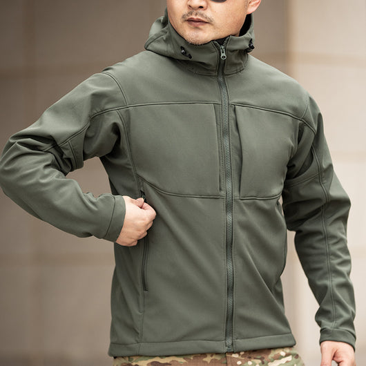 Chaqueta Cortavientos Ligera con Forro Polar y Capucha para Hombre - Image 14