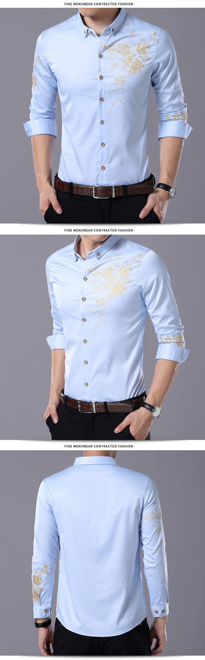 Camisa Estampado Flores para Hombre - Image 3