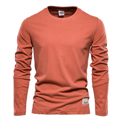 Camisa Casual de Algodón Manga Larga Color Sólido para Hombre - Image 12