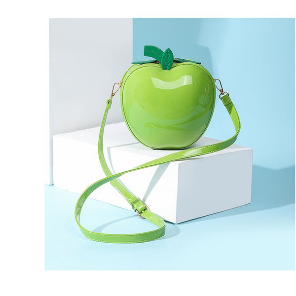 Bolsa Portátil con Diseño de Manzana para Teléfono y Maquillaje